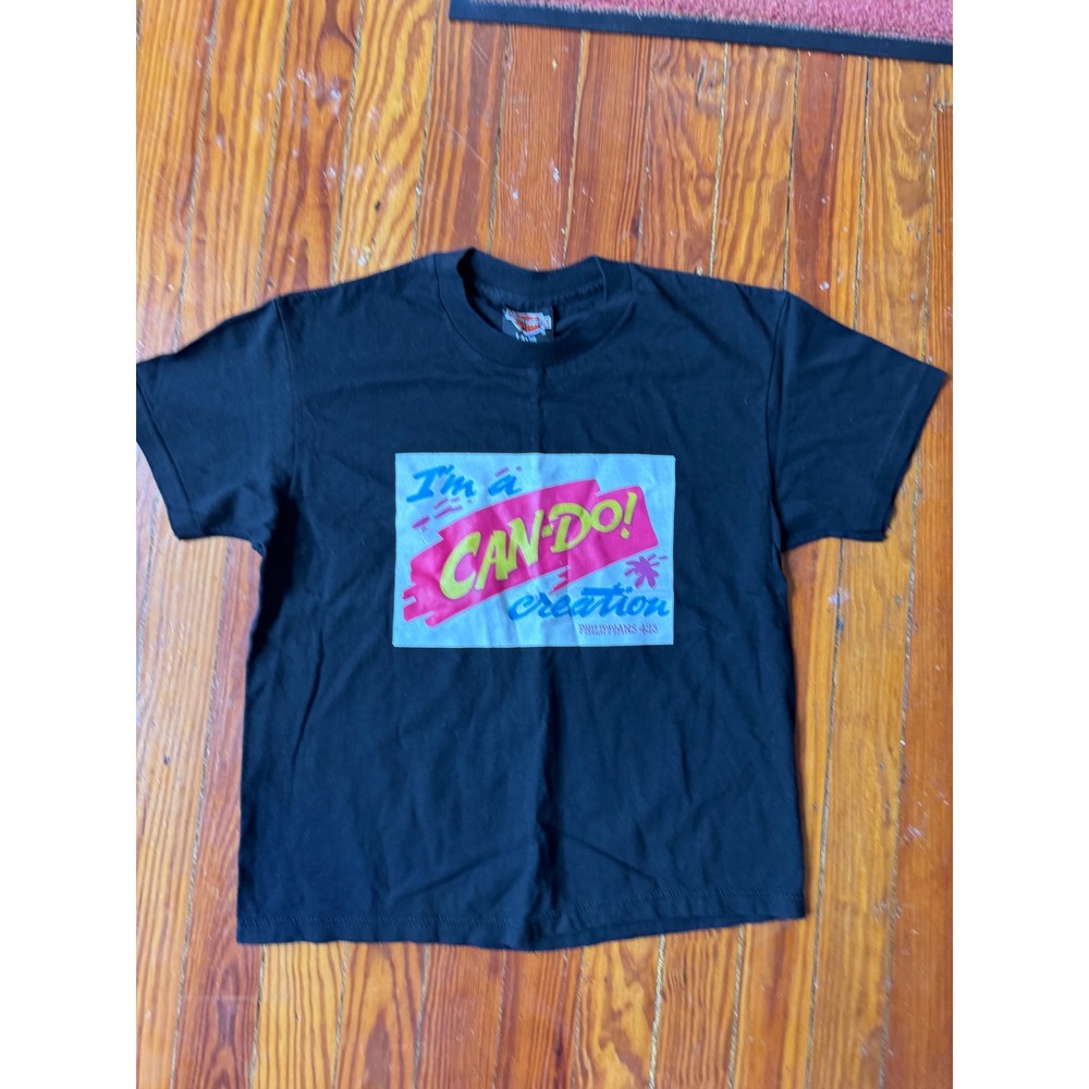 Harley-Davidson Vintage 90s Im a Can-Do Creation T-Shirt Youth 14-16 Single
